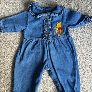 Disney Winnie The Pooh Embroidered Pooh Romper